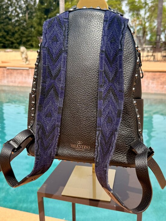 Valentino Garavani Leather Studded Backpack